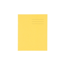 Classmates 8x6.5" Exercise Book 48 Page, Plain, Yellow - Pack of 100